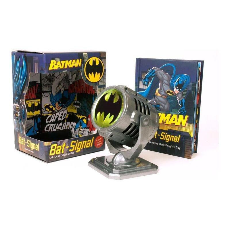 Batman Metal Die-Cast Bat-Signal Replica with Book | Running Press, , large image number 0