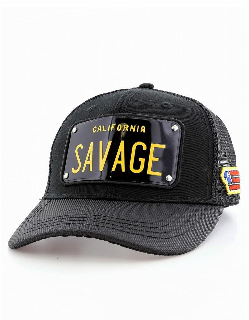 Raqam California Plate No Savage Model 1 Trucker Cap, , large image number 0