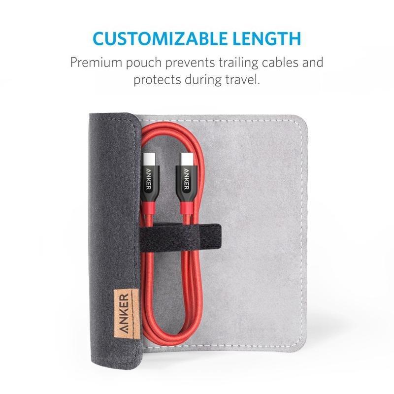 Anker PowerLine+ Red USB-C To USB-C 2.0 Cable 0.9m, , large image number 2