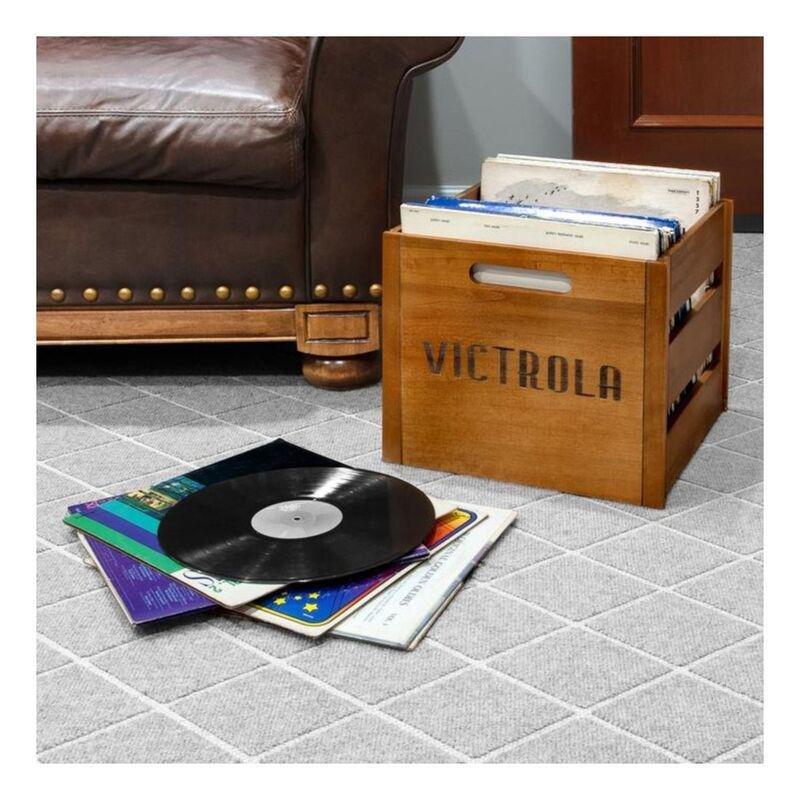 Victrola Vintage Record Holder Old Wood, , large image number 2