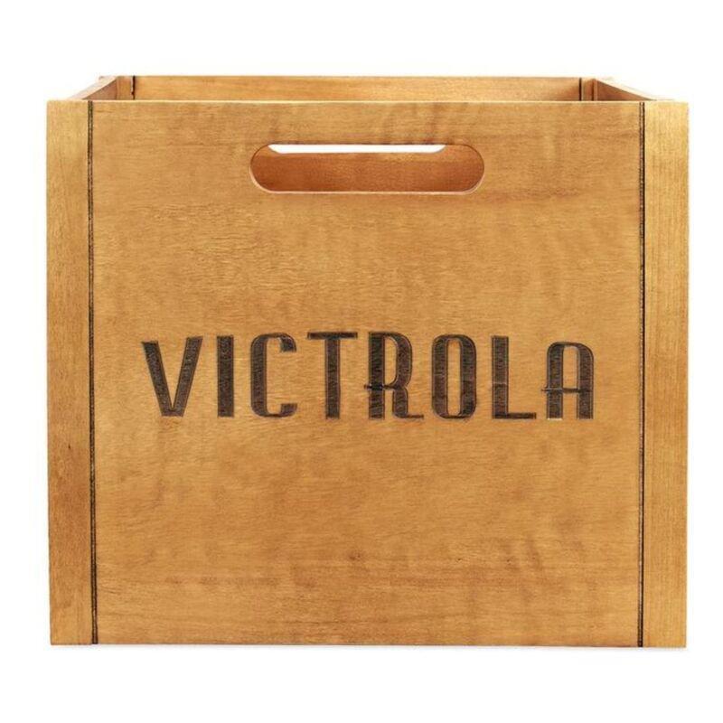 Victrola Vintage Record Holder Old Wood, , large image number 3