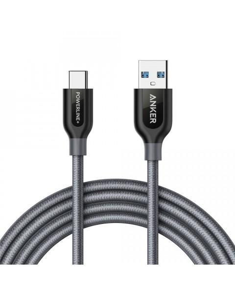 Anker PowerLine+ USB-C to USB 3.0 Cable 6ft Grey, , large image number 0