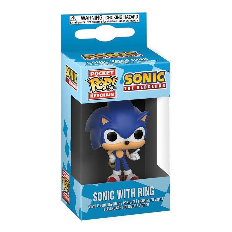 Funko Pocket Pop! Games Sonic with Ring Vinyl Keychain, , large image number 1