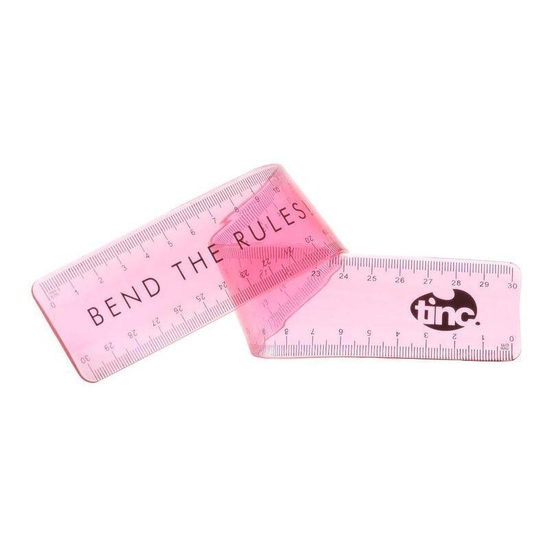 Tinc Bendy 30cm Ruler Pink, , medium