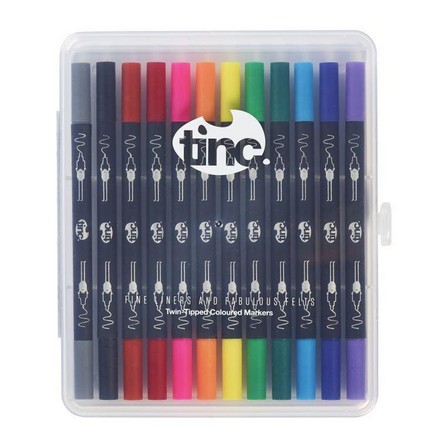 TINC - Tinc Fine Liners And Fabulous Felts Markers (Set Of 12)