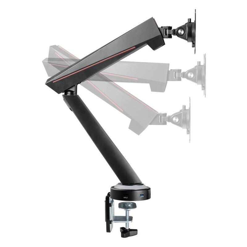 Twisted Minds Single Monitor Spring-Assisted Pro RGB Gaging Monitor Arm With USB Port, , large image number 7