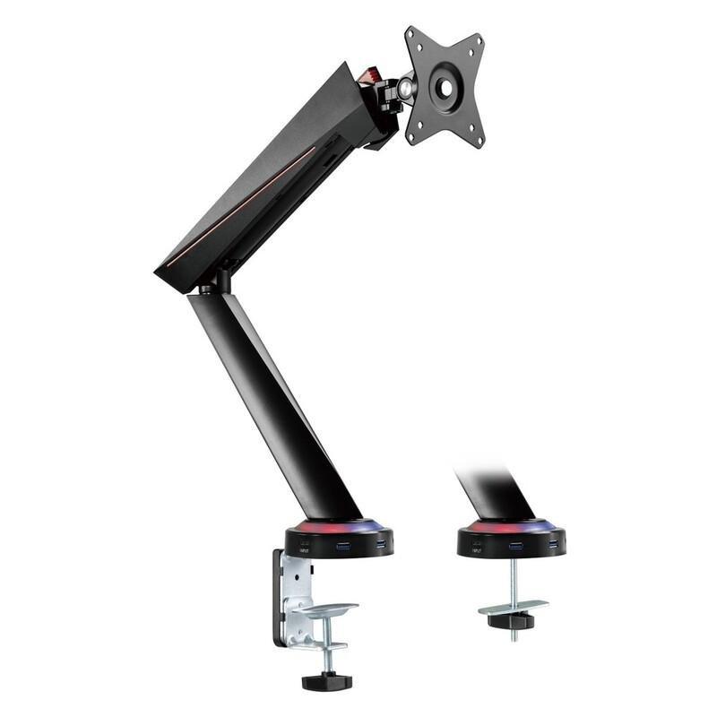 Twisted Minds Single Monitor Spring-Assisted Pro RGB Gaging Monitor Arm With USB Port, , large image number 9