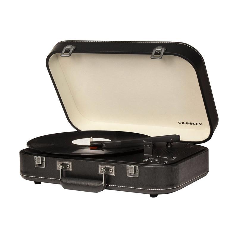 Crosley Coupe Portable Bluetooth Turntable with Built-in Speakers - Black, , large image number 1