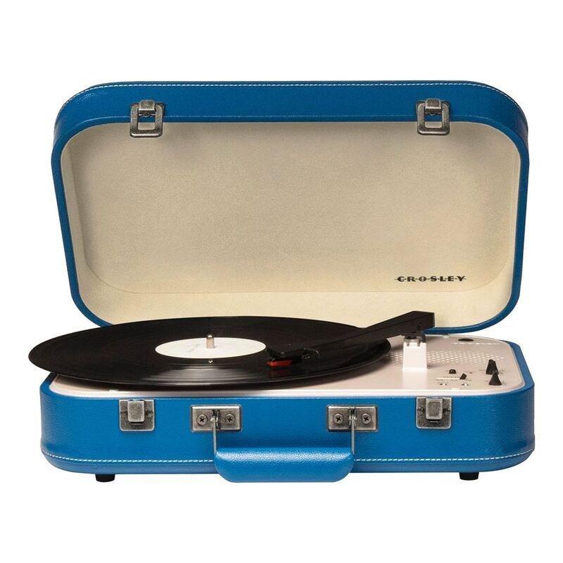 Crosley Coupe Portable Bluetooth Turntable with Built-in Speakers - Blue, , large image number 0