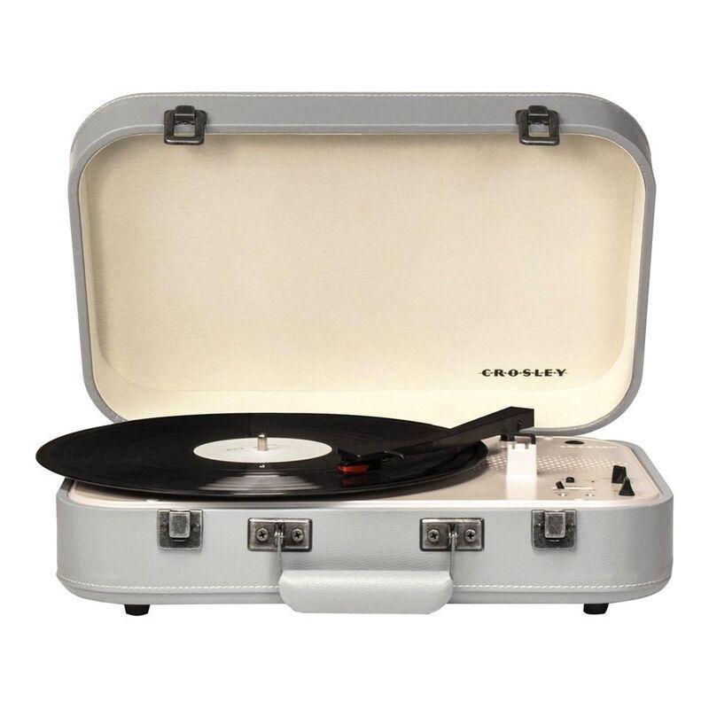 Crosley Coupe Portable Bluetooth Turntable with Built-in Speakers - Gray, , large image number 0