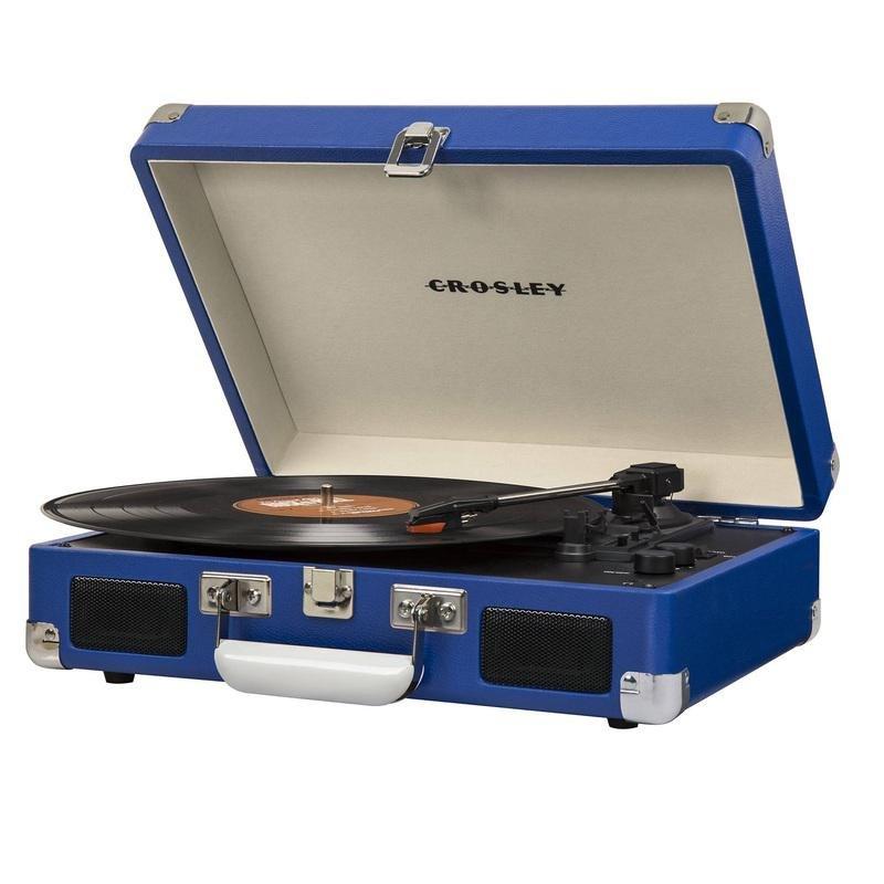 Crosley Cruiser Deluxe Portable Turntable with Built-in Speakers - Blue, , large image number 1