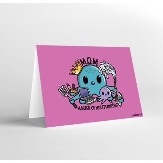 Mukagraf Mom Master Of Multitasking Greeting Card (17 x 11.5cm), , medium