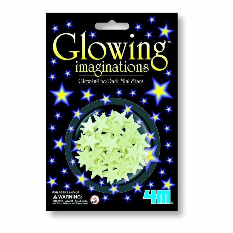 4M Glow In The Dark Mini Stars (60 Mini Stars), , medium