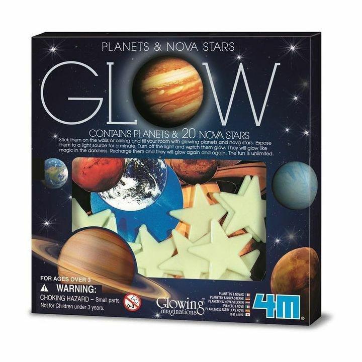 4M Glow In The Dark Planets And Nova Stars (20 pieces), , medium