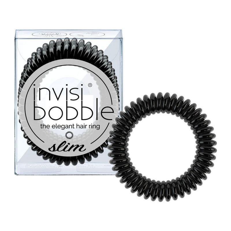 Invisibobble Slim True Black Hair Tie, , large image number 0