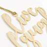 LETTERNOTE - Letternote Live Love Laugh 24K Gold Plated Metal Bookmark
