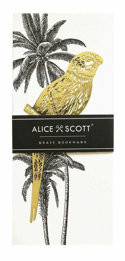Alice Scott Brass Parakeet Bookmark, , large image number 0