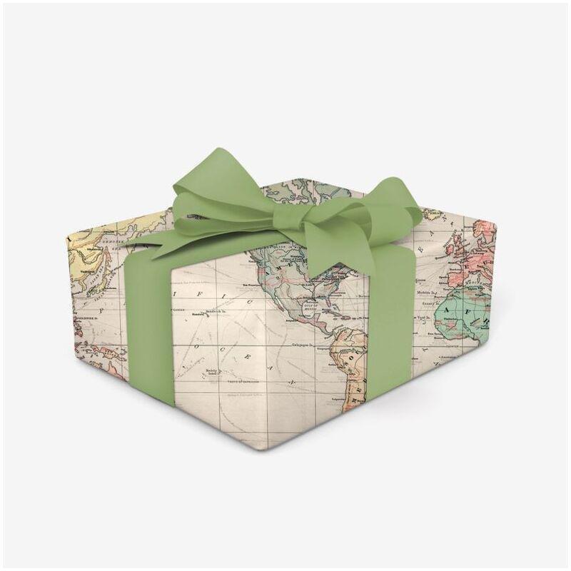 Legami Wrapping Paper - Map, , large image number 2