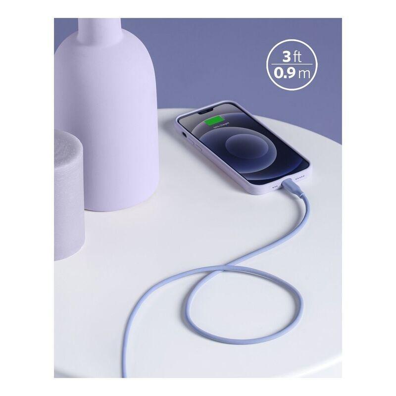 Anker PowerlLne III Flow USB-C with Lightning Connector 3ft Purple, , large image number 2