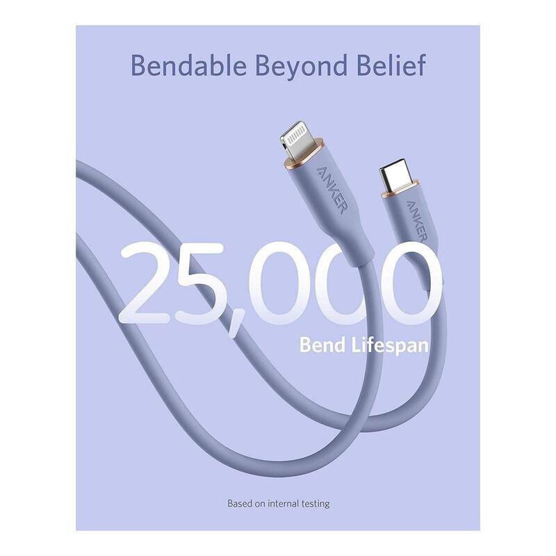 Anker PowerlLne III Flow USB-C with Lightning Connector 3ft Purple, , large image number 5