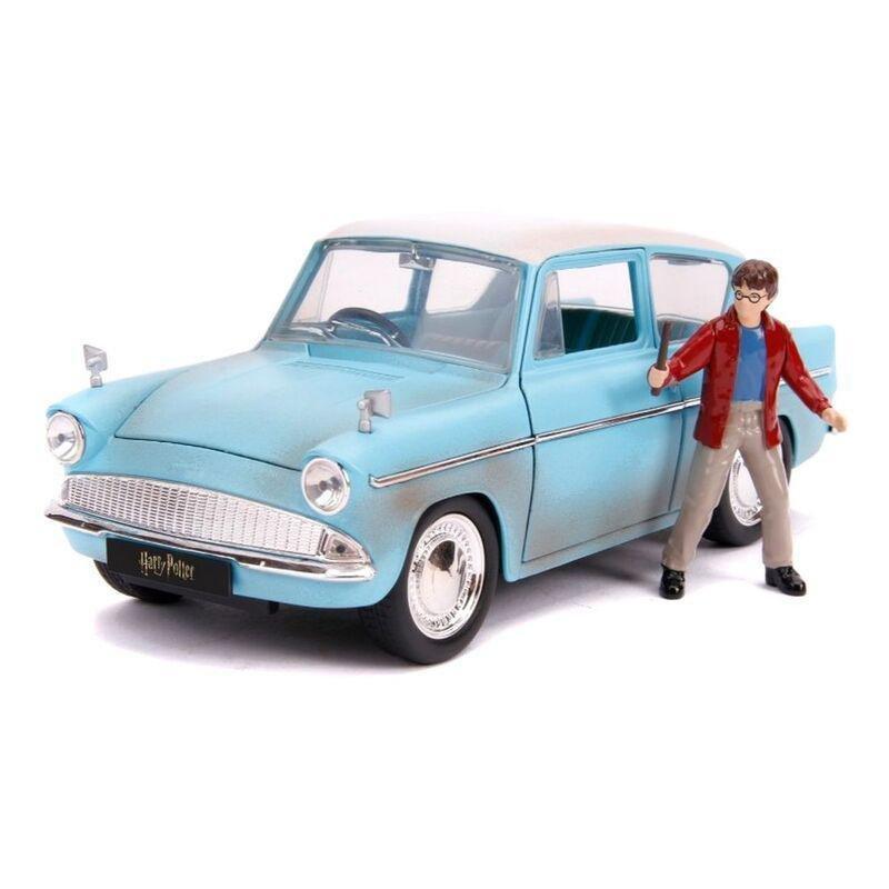 Jada Toys Hollywood Rides Harry Potter 1959 Ford Anglia & Harry Potter Diecast Model Car With Figure, , large image number 0