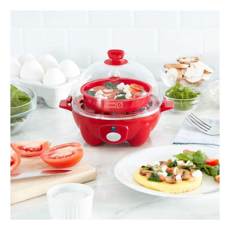 Dash Rapid Cooker Red (6 Eggs), , large image number 6