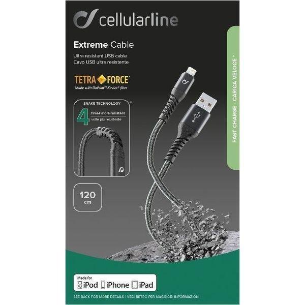 Cellular Line Extreme Kevlar Black Lightning Cable, , large image number 4