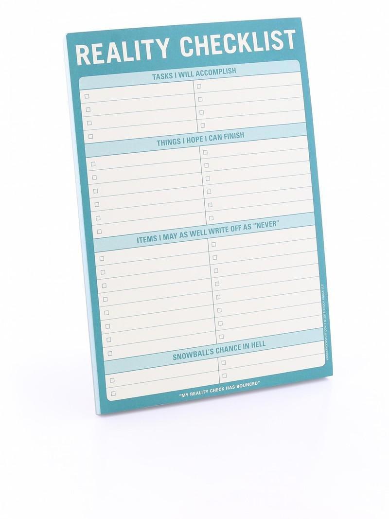 Knock Knock Reality Checklist Classic Pad, , large image number 2