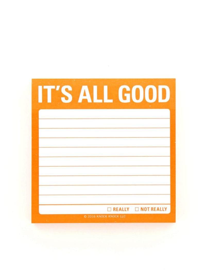 Knock Knock It's All Good Sticky Note, , large image number 0