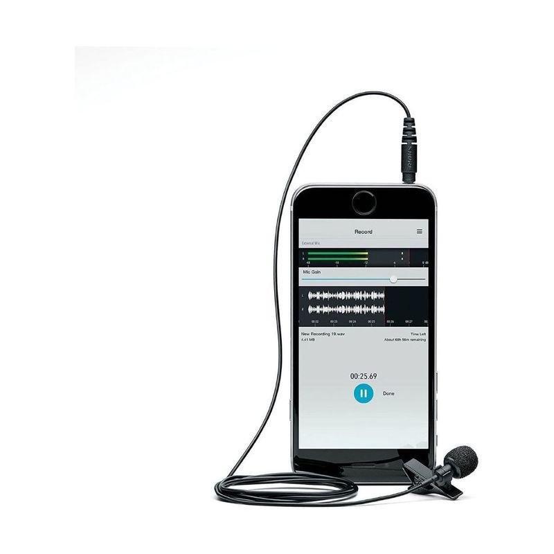 Shure MVL/A Condenser Lavalier Microphone (With 3.5 mm input jack), , large image number 3