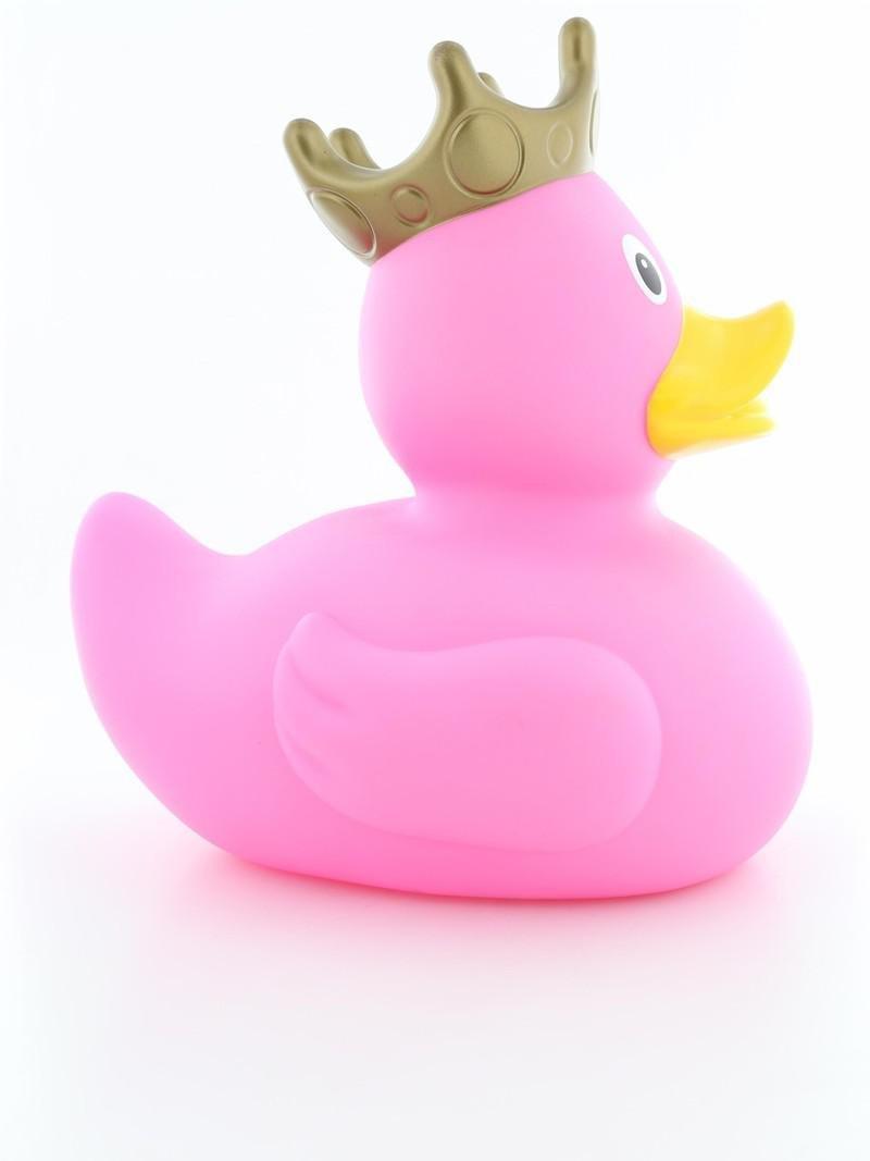 Lilalu XXL Pink Rubber Duck with Crown, , large image number 1