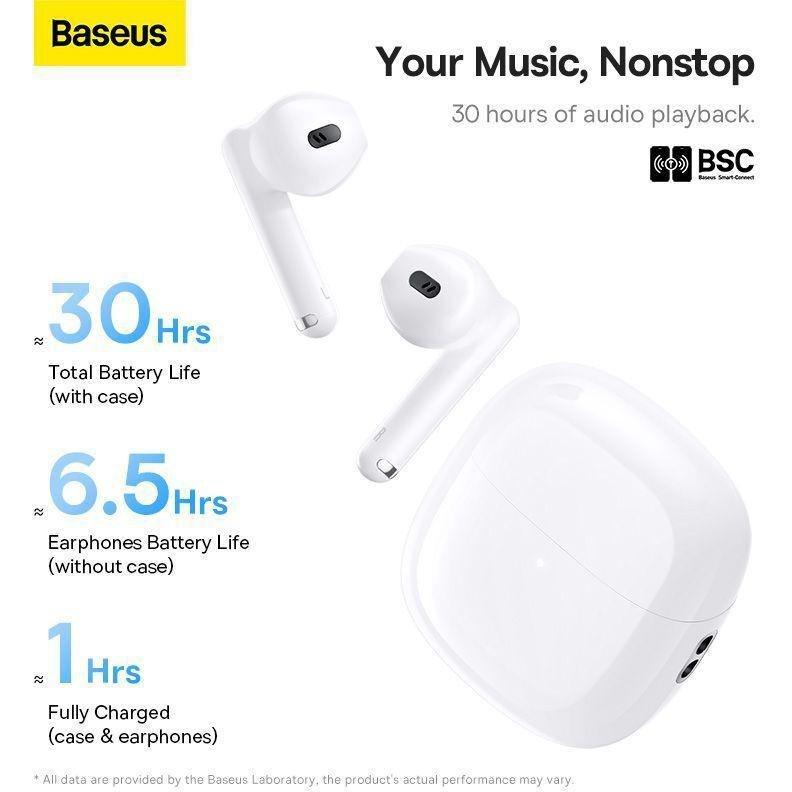 Baseus Bowie WX5 True Wireless Earphones - White, , large image number 2