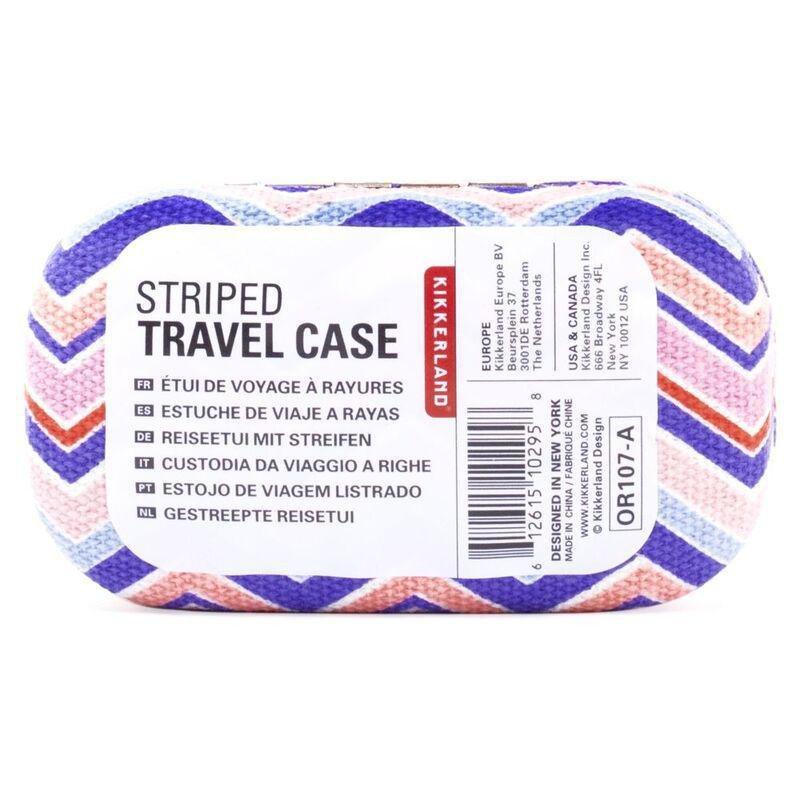 Kikkerland Striped Travel Case Asst, , large image number 1