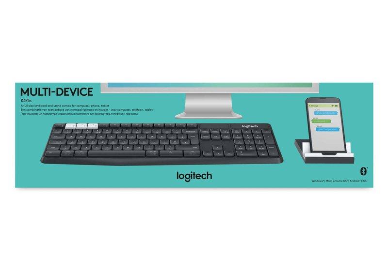 Logitech K375S Multi-Device Wireless Keyboard and Stand Combo, , large image number 14