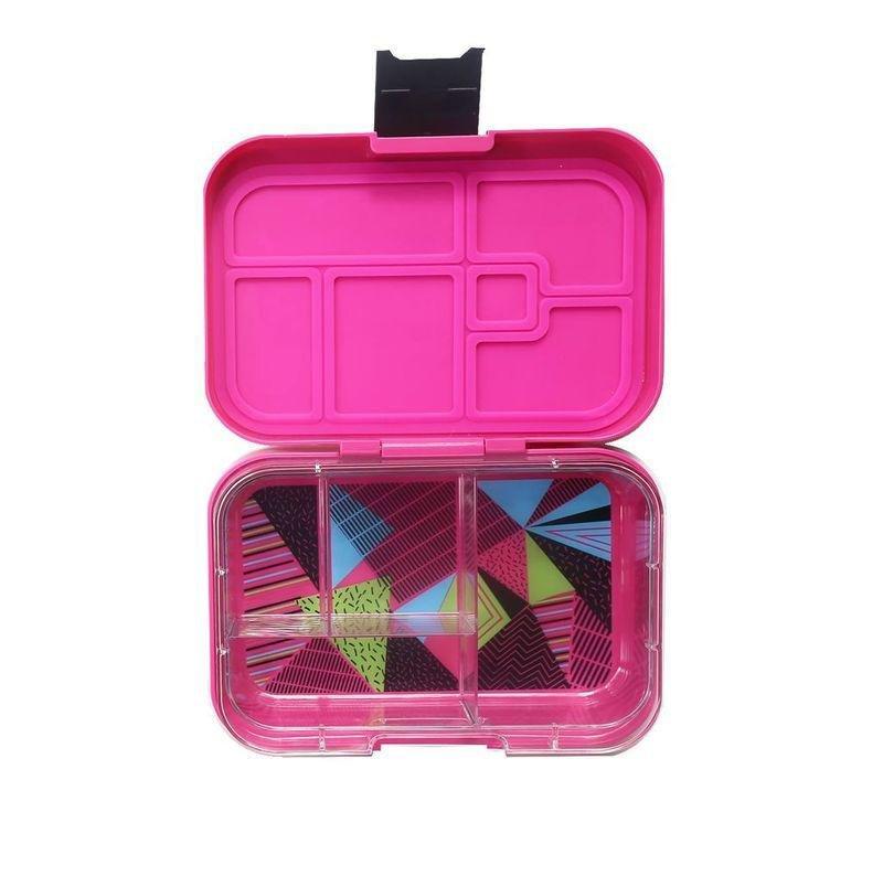 Munchbox Mega4 #Fuschia Tint Pink/Black Lunchbox, , large image number 1