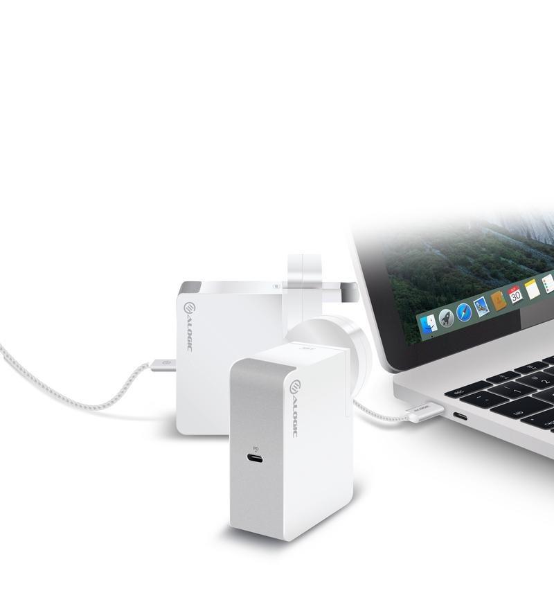 Alogic USB-C Wall Charger 60W Travel Edition With AU/EU/UK/US Plugs & 2M Cable, , large image number 1