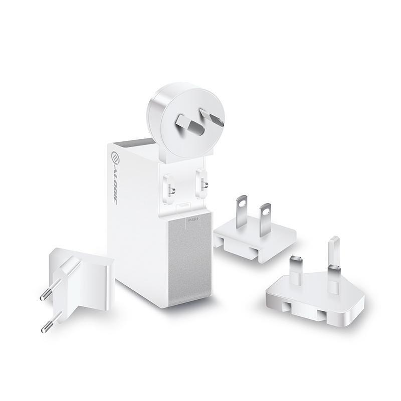 Alogic USB-C Wall Charger 60W Travel Edition With AU/EU/UK/US Plugs & 2M Cable, , large image number 4