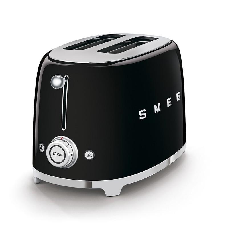 SMEG 2 Slice Toaster 50's Retro Style Black, , large image number 1