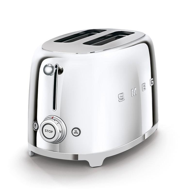 SMEG 2 Slice Toaster 50's Retro Style Chrome, , large image number 1