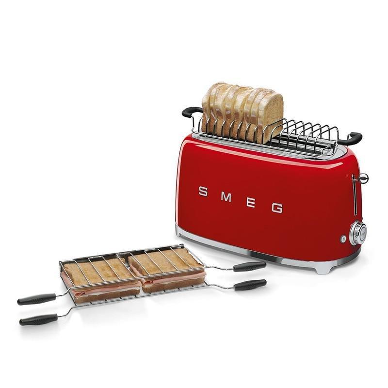 SMEG 4 Slice Toaster 50's Retro Style Red, , large image number 1