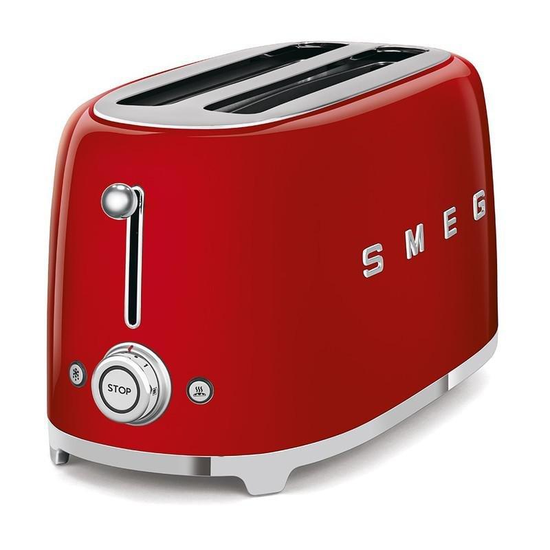 SMEG 4 Slice Toaster 50's Retro Style Red, , large image number 2