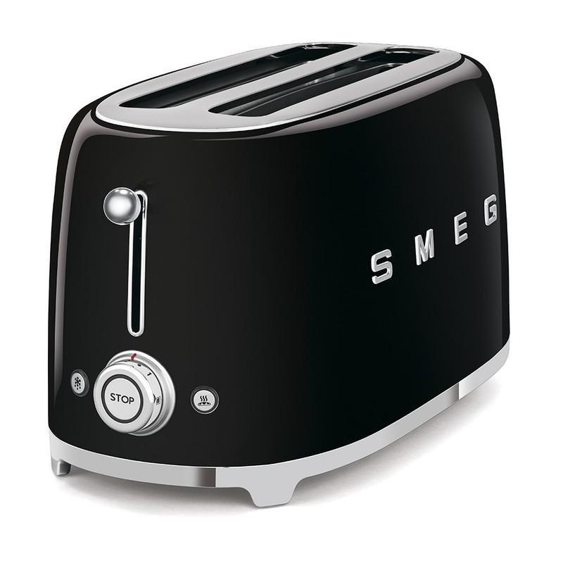 SMEG 4 Slice Toaster 50's Retro Style Black, , large image number 2