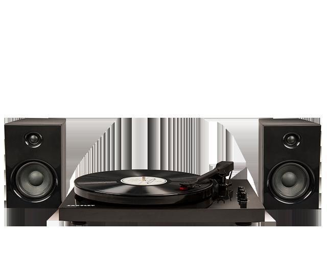 Crosley T100 Turntable System with Speakers (Pair) - Black, , large image number 0