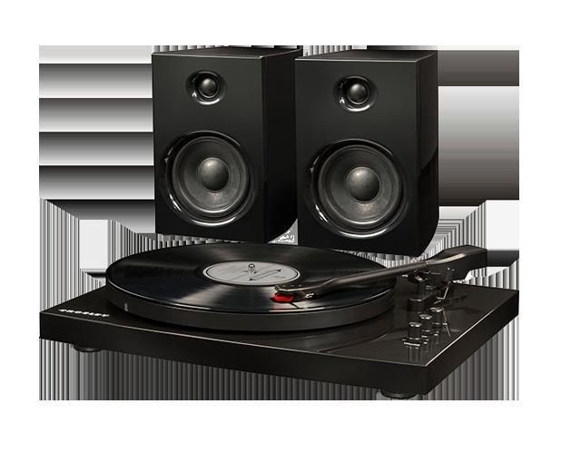 Crosley T100 Turntable System with Speakers (Pair) - Black, , large image number 1