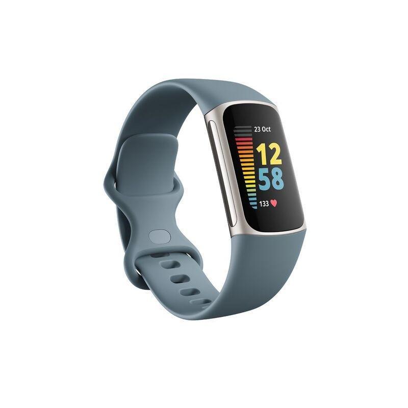 Fitbit Charge 5 Steel Blue/Platinum Stainless Steel Activity Tracker, , large image number 0