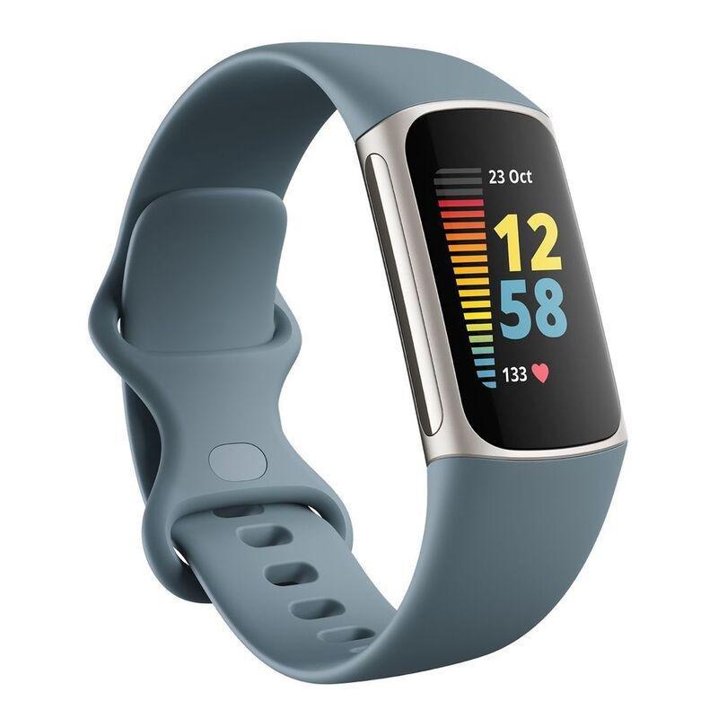 Fitbit Charge 5 Steel Blue/Platinum Stainless Steel Activity Tracker, , large image number 1
