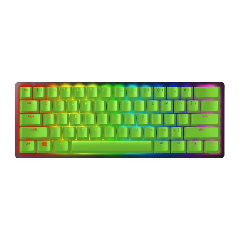 Razer PBT Keycap + Coiled Cable Upgrade Set Razer Green US/UK, , large image number 0
