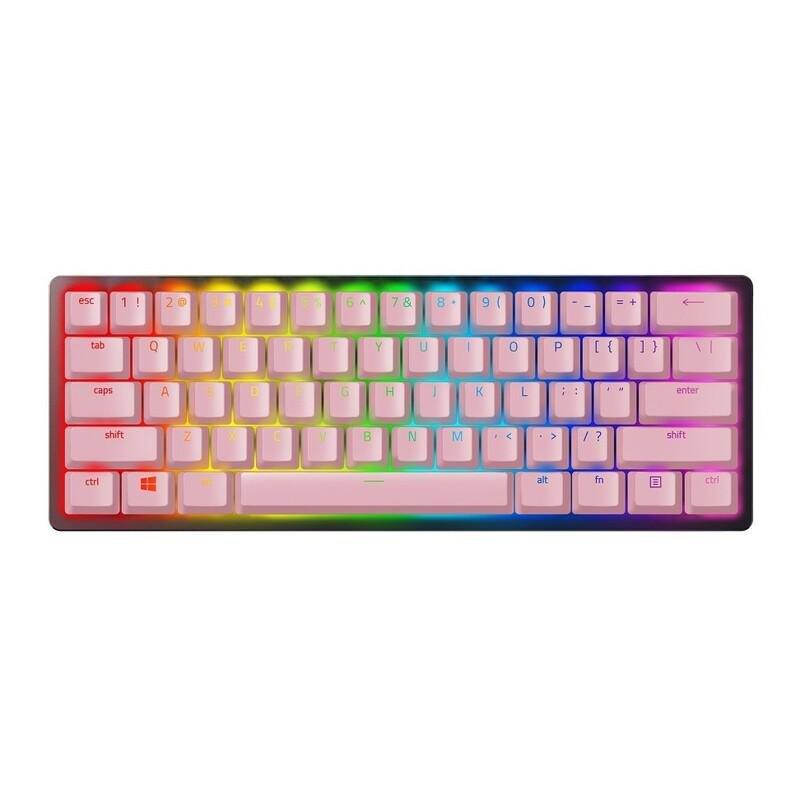 Razer PBT Keycap + Coiled Cable Upgrade Set Quartz Pink US/UK, , large image number 0