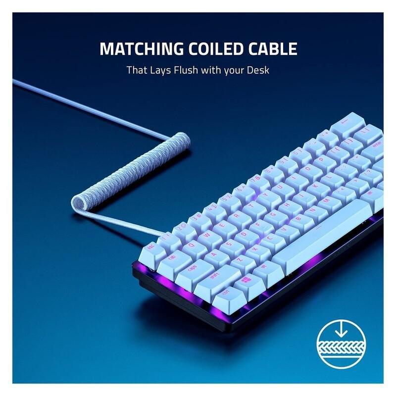 Razer PBT Keycap + Coiled Cable Upgrade Set Quartz Pink US/UK, , large image number 5
