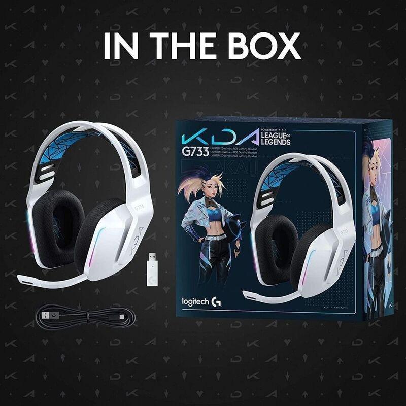 Logitech G733 K/DA Lightspeed Wireless RGB Gaming Headset, , large image number 4